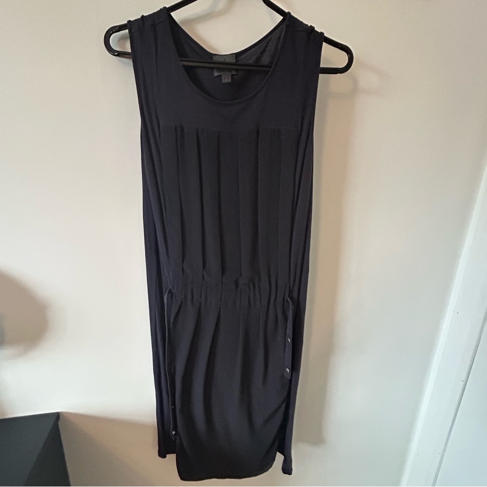 Minimalist Calvin Klein dark navy dress